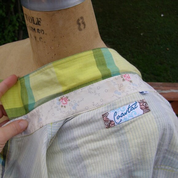 NEW size M 6-8 COASTAL brand Cotton flannel Buttondown shirt - Picture 9 of 9